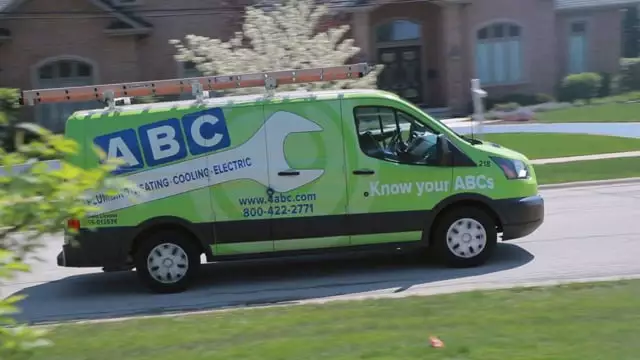 ABC Plumbing truck on the way to fix a plumbing or sewer and drain issue for a customer.