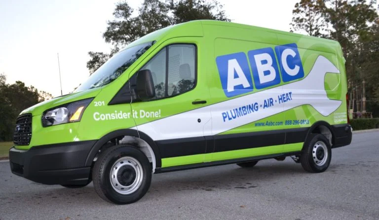 ABC Plumbing, HVAC, & Electric van